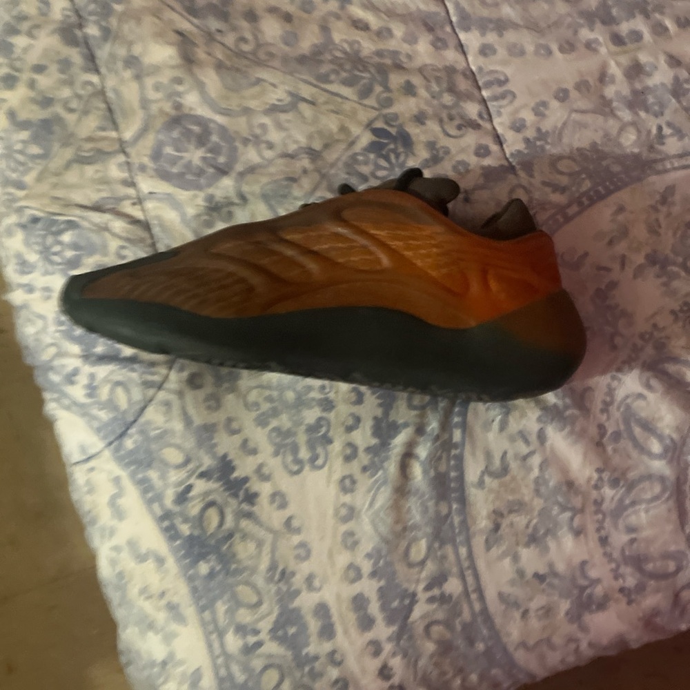 Yeezy Black and Orange Sneakers